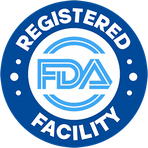 Made in an FDA-registered facility roundel