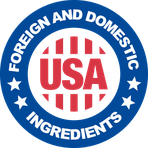 Made in the USA with globally sourced ingredients seal